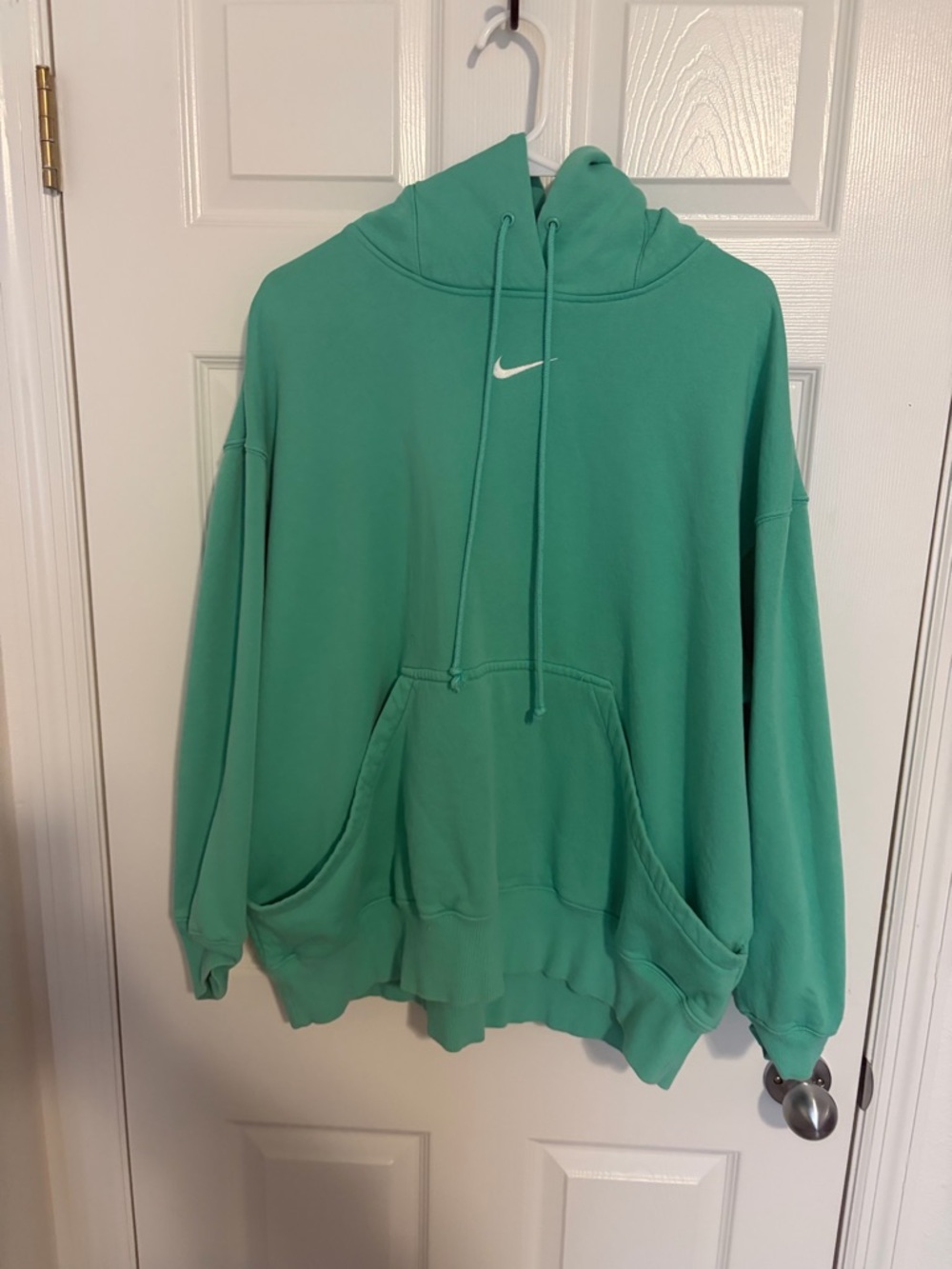 Nike Green Pullover Hoodie with White Swoosh